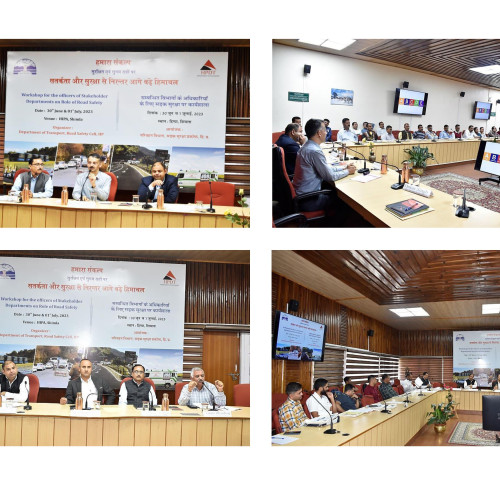 two days workshop on road safety on 30 june-1 july 2023.